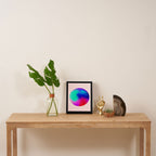 Pink And Purple Gradient Sphere Framed Canvas Print Gallery Image 4