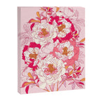 Pink flowers of peonies Canvas Print Gallery Image 8