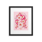 Pink flowers of peonies Framed Art Print Gallery Image 6