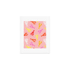 Pink Lobster Pattern Art Print Gallery Image 1