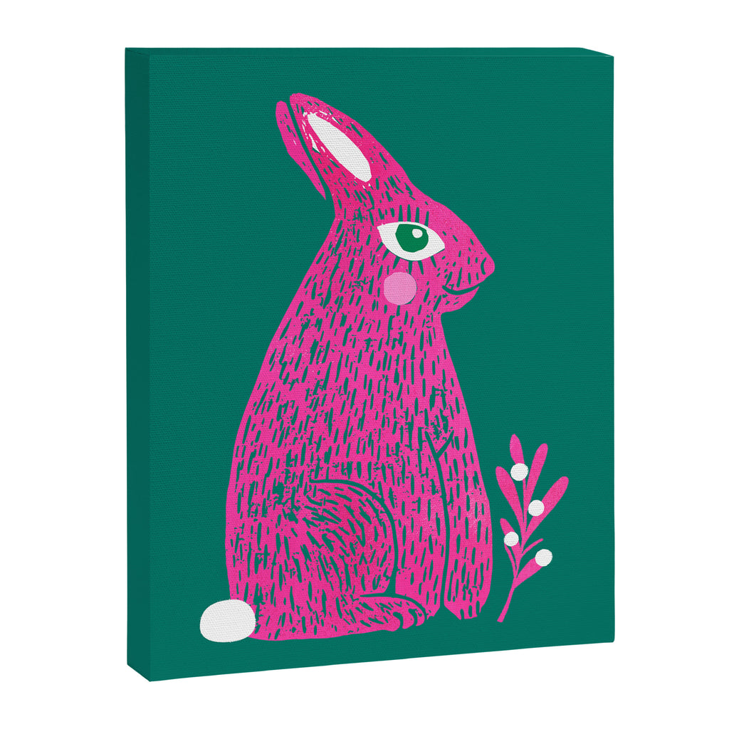 Pink Rabbit Canvas Print Gallery Image 8