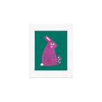 Pink Rabbit Art Print Gallery Image 1