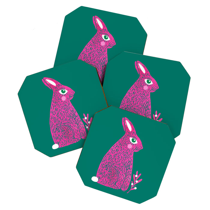 Pink Rabbit Coaster Gallery Image 1