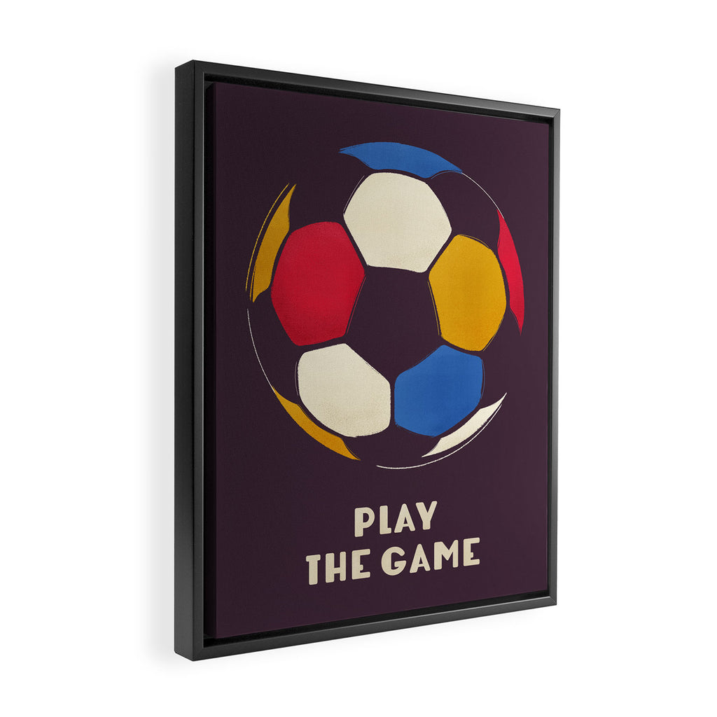 Play The Game  Framed Canvas Print Gallery Image 2