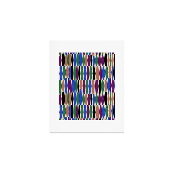 Playful Modern Geometric Shapes Art Print Gallery Image 1