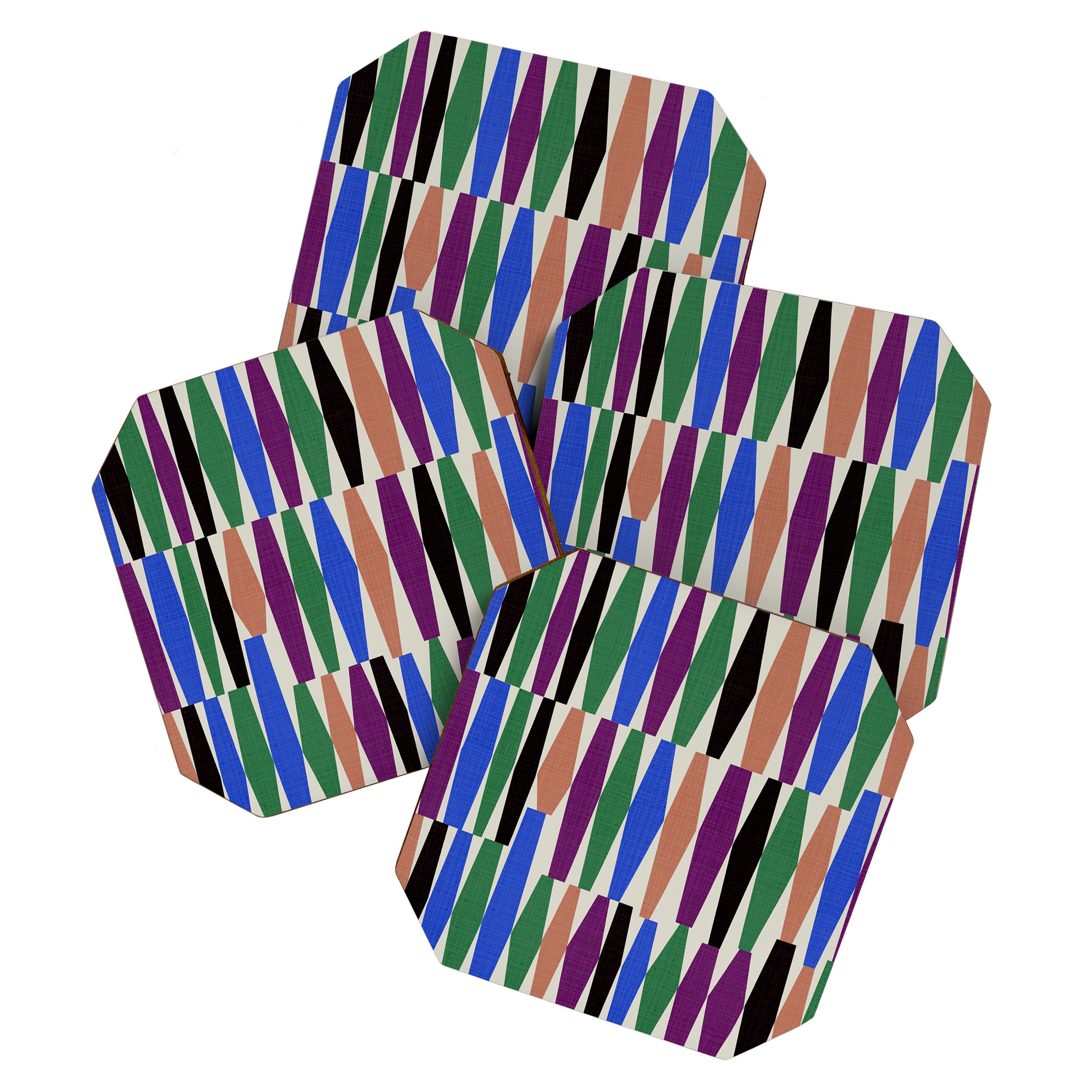 Playful Modern Geometric Shapes Coaster Gallery Image 1