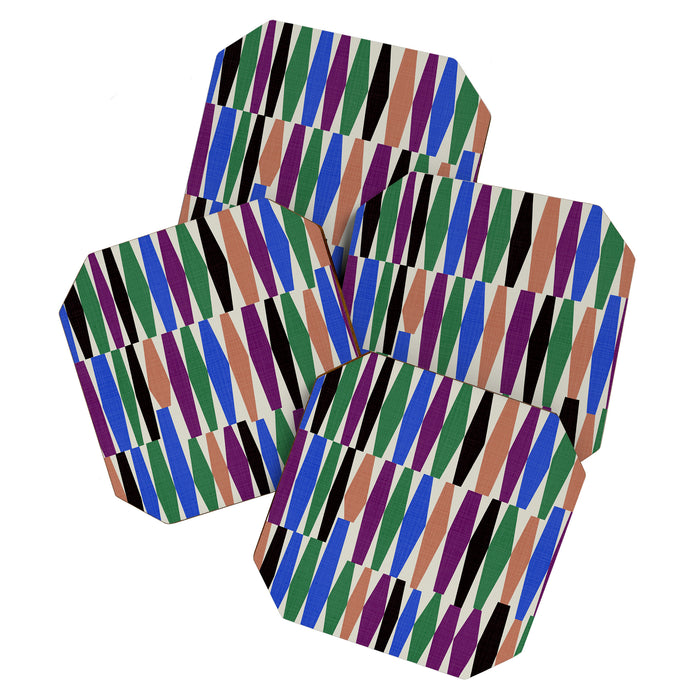Playful Modern Geometric Shapes Coaster Gallery Image 1