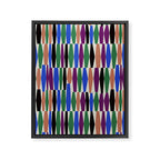 Playful Modern Geometric Shapes Framed Canvas Print Gallery Image 6
