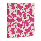 Playful Pink Cats Pattern Canvas Print Gallery Image 8