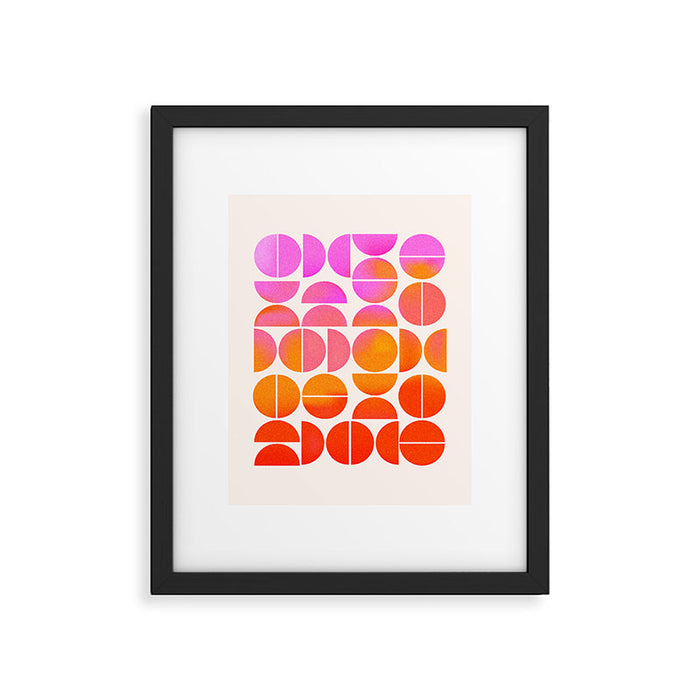 Playful, Vivid Abstract Framed Art Print Gallery Image 1