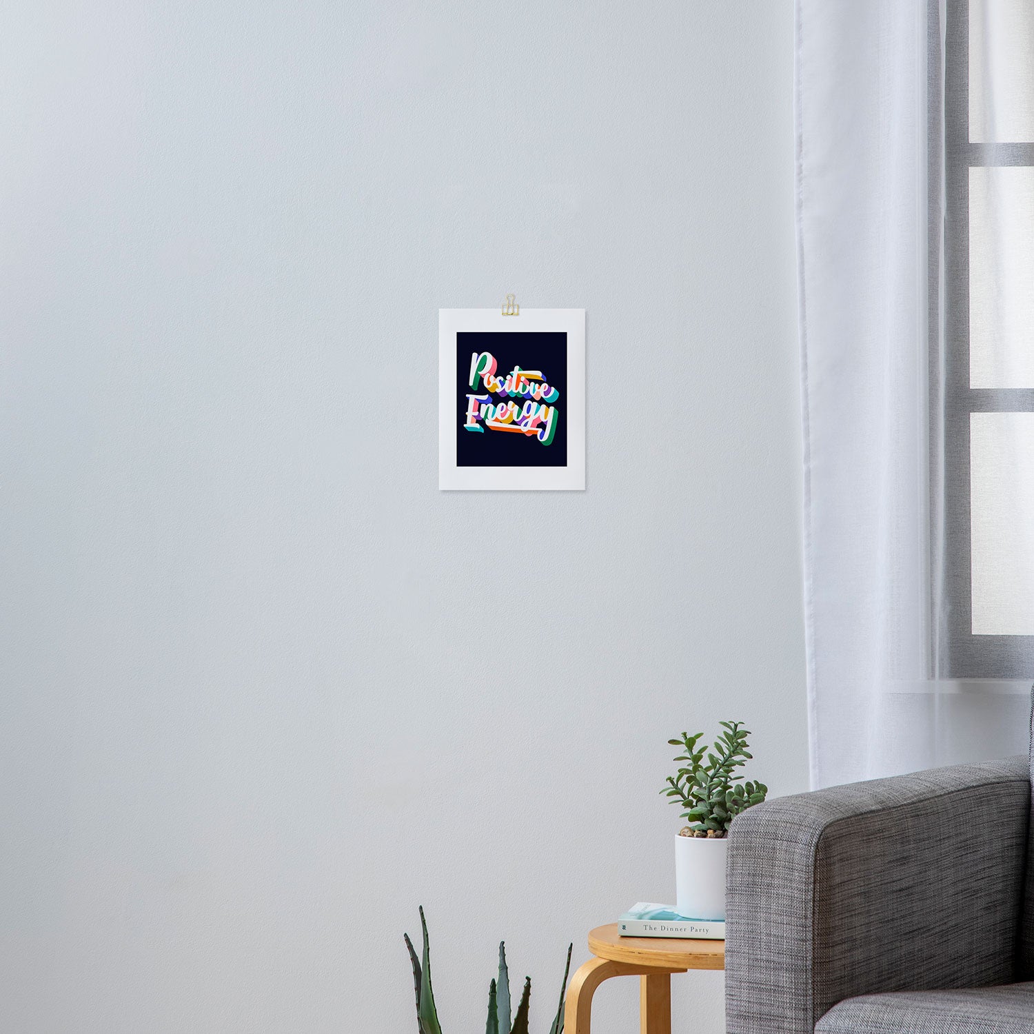 Positive Energy- typography Art Print Gallery Image 3