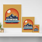 Powder To The People - Ski Badge Canvas Print Gallery Image 3