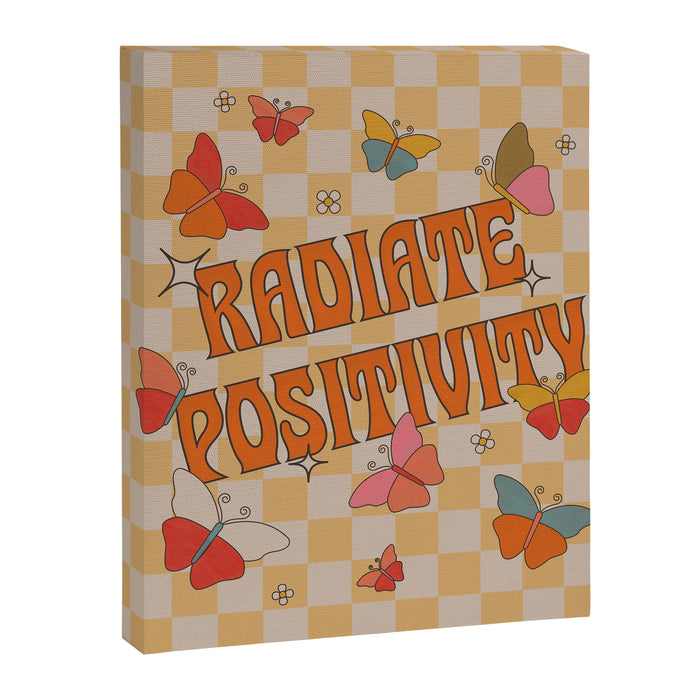 Radiate Positivity Butterflies Canvas Print Gallery Image 1