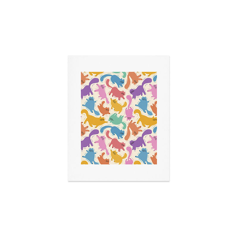 Rainbow Cats Art Print Gallery Image 1