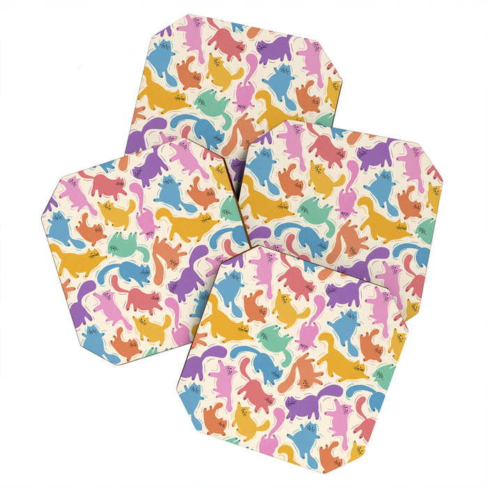 Rainbow Cats Coaster Gallery Image 1