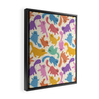 Rainbow Cats Framed Canvas Print Gallery Image 2