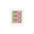 Rainbow Jelly Bears Pattern Art Print Gallery Image 1