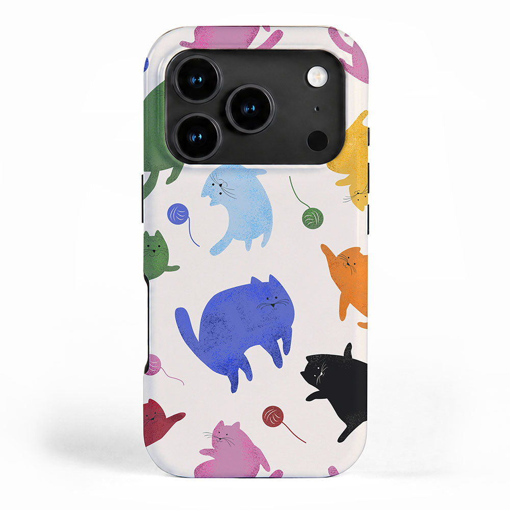 Rainbow Kittens Pattern iPhone Case Gallery Image 1