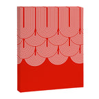 Red shapes pattern Canvas Print Gallery Image 6