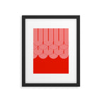 Red shapes pattern Framed Art Print Gallery Image 5