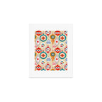 Retro christmas ornaments pattern Art Print Gallery Image 1