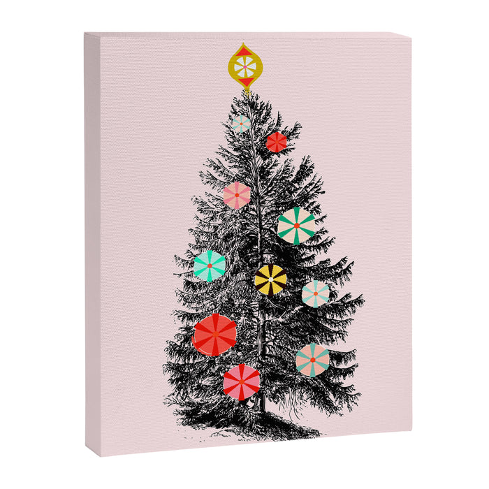 Retro Christmes tree no2 Canvas Print Gallery Image 1
