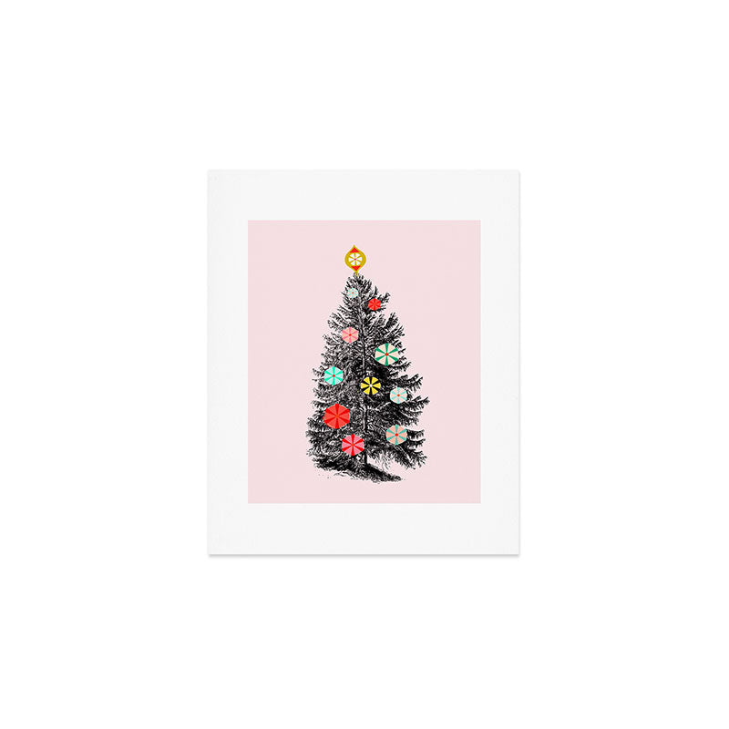 Retro Christmes tree no2 Art Print Gallery Image 1
