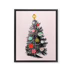 Retro Christmes tree no2 Framed Canvas Print Gallery Image 8