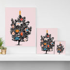Retro Christmas tree no3 Canvas Print Gallery Image 3