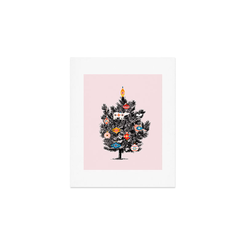 Retro Christmas tree no3 Art Print Gallery Image 1