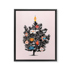 Retro Christmas tree no3 Framed Canvas Print Gallery Image 8