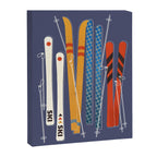 Retro Colorful Skis Canvas Print Gallery Image 8
