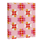 Retro Floral Pattern in Pink, Red, and Orange Canvas Print Gallery Image 8