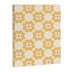 Retro Floral Pattern in Yellow Canvas Print Gallery Image 8
