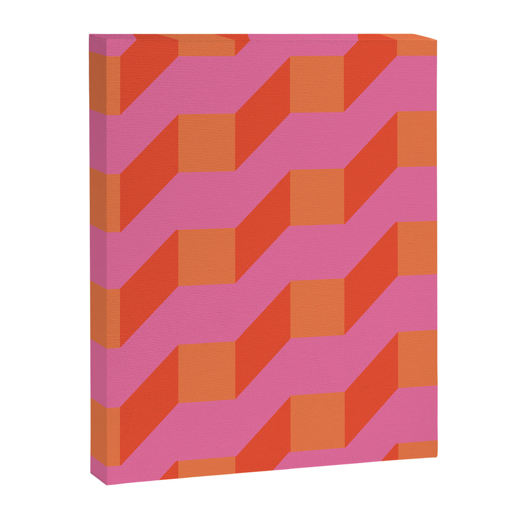 Retro geometry bright pattern no10 Canvas Print Gallery Image 8