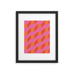 Retro geometry bright pattern no10 Framed Art Print Gallery Image 6