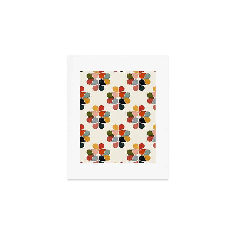 Retro geometry pattern Art Print Gallery Image 1