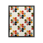 Retro geometry pattern Framed Canvas Print Gallery Image 8