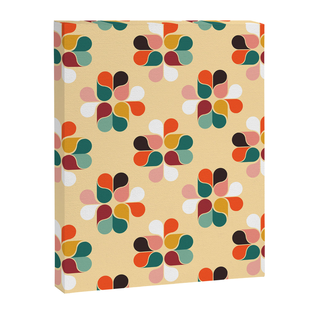 Retro geometry pattern no2 Canvas Print Gallery Image 8