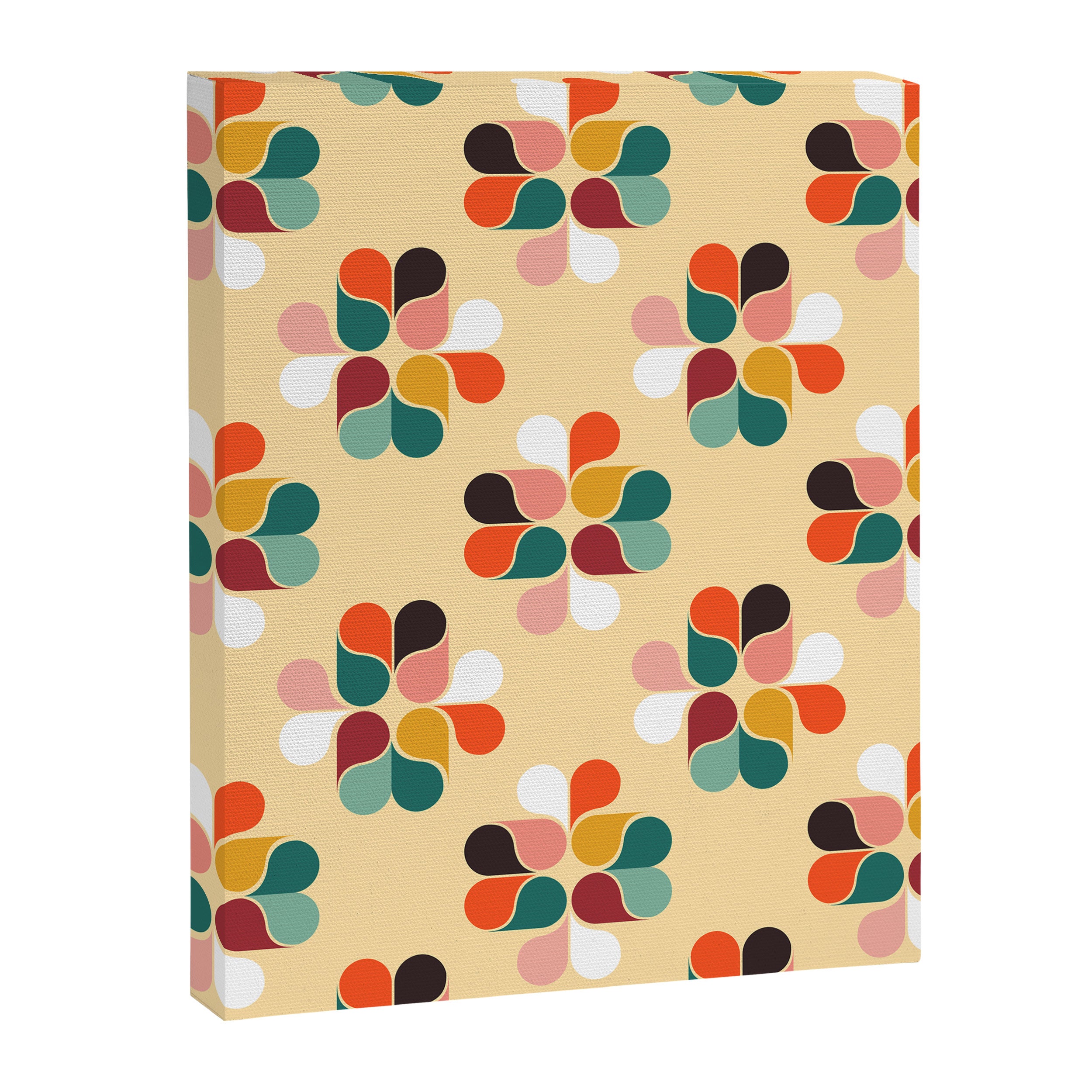 Retro geometry pattern no2 Canvas Print Gallery Image 8
