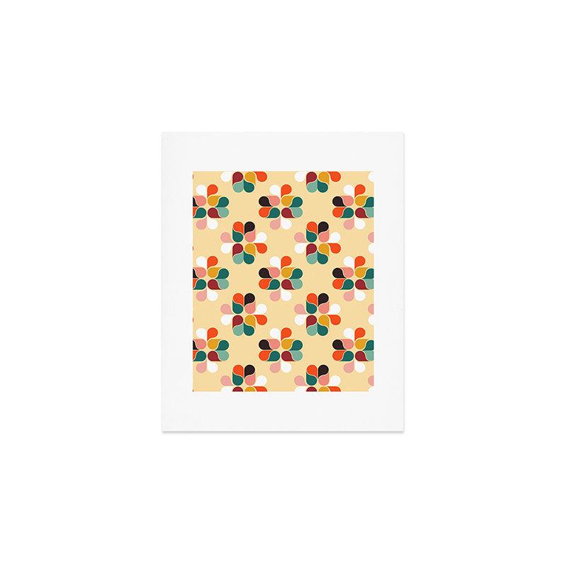Retro geometry pattern no2 Art Print Gallery Image 1