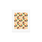 Retro geometry pattern no2 Art Print Gallery Image 1
