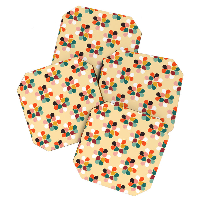 Retro geometry pattern no2 Coaster Gallery Image 1