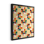 Retro geometry pattern no2 Framed Canvas Print Gallery Image 2
