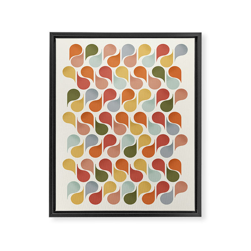 retro pattern no4 Framed Canvas Print Gallery Image 8