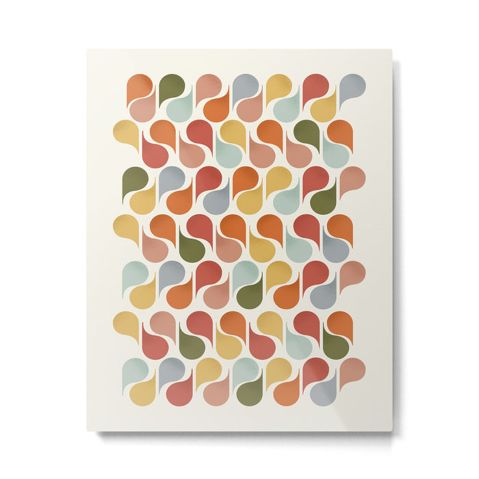 retro pattern no4 Metal Print Gallery Image 1
