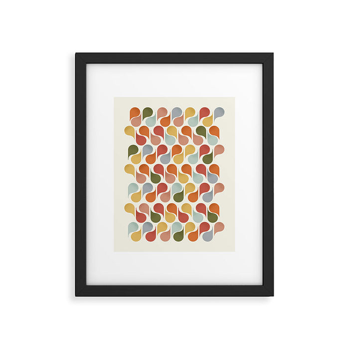 retro pattern no4 Framed Art Print Gallery Image 1