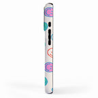 Retro Rainbow Smiling Faces Pattern iPhone Case Gallery Image 2