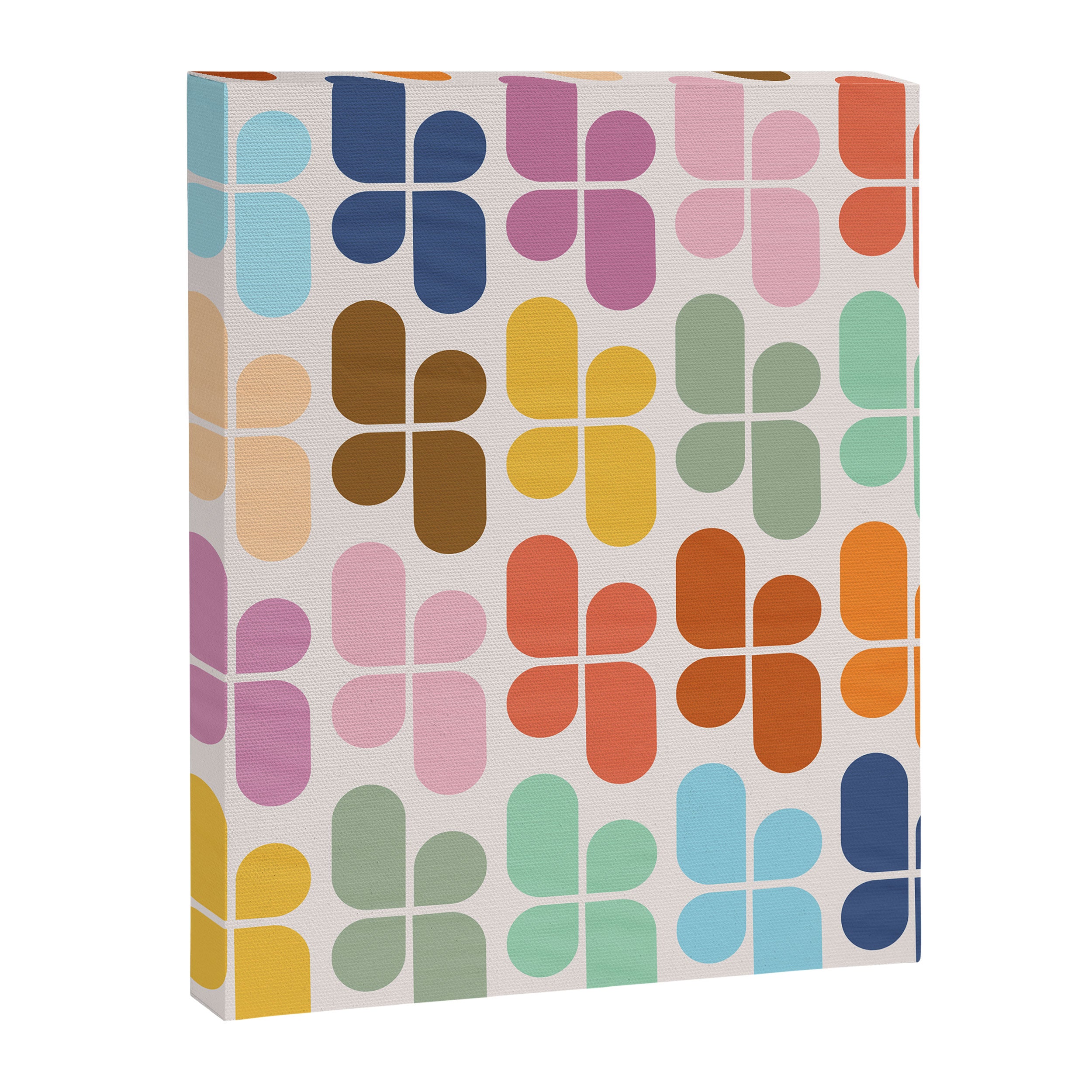 Retro Shapes Geometry Pattern Canvas Print Gallery Image 8