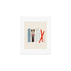 Retro Ski Illustration Art Print Gallery Image 1